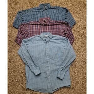 Men's Checkered Long Sleeve Shirt Set